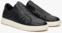 Estro Heren Zwarte Slip-On Lage Sneakers gemaakt van Echt Leer Er00112647 Black Heren - Thumbnail 2