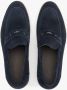 Estro Heren Navy Blue Velour Slip-On Loafers Er00112587 Blue Heren - Thumbnail 4