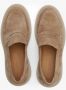 Estro Dames Bruine Penny Loafers gemaakt van Echt Velours Er00114533 Brown Dames - Thumbnail 5