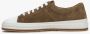 Estro Heren Bruine Lage Sneakers gemaakt van Echt Italiaans Velours Er00114570 Brown Heren - Thumbnail 3