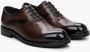 Estro Heren Bruin Leren Oxford Schoenen Er00114195 Brown Heren - Thumbnail 3