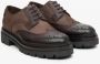 Estro Heren Bruin Leren Brogues met Vetersluiting Er00113793 Brown Heren - Thumbnail 2