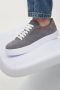 Estro Heren Grijs Echt Velours Sneakers voor de Herfst Er00112842 Gray Heren - Thumbnail 2