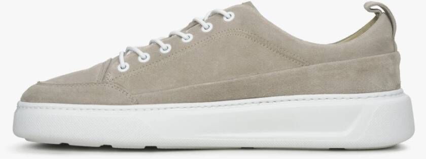 Estro Heren Grijze Sneakers gemaakt van Italiaans Echt Velours Er00114526 Gray Heren