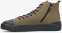 Estro Heren Donkergroene High-Top Sneakers gemaakt van Nubuck voor Winter Er00113913 Green Heren - Thumbnail 4