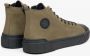 Estro Heren Donkergroene High-Top Sneakers gemaakt van Nubuck voor Winter Er00113913 Green Heren - Thumbnail 5