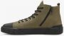 Estro Heren Groene High-Top Winter Sneakers Er00112034 Green Heren - Thumbnail 4