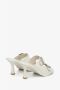 Estro Dames Witte Leren Stiletto Muiltjes Er00112693 White Dames - Thumbnail 5