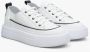 Estro Dames Witte Lage Top Leren Sneakers Er00113496 White Dames - Thumbnail 2