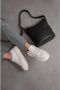 Estro Dames Witte Sneakers gemaakt van Echt Leer met Dikke Zool Er00114538 White Dames - Thumbnail 2