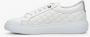 Estro Dames Witte Leren Lage Sneakers met Quilten Er00111174 White Dames - Thumbnail 6