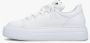 Estro Dames Witte Platform Sneakers gemaakt van Echt Leer Er00114566 White Dames - Thumbnail 5