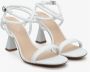 Estro Dames Witte Leren Hakken Sandalen Er00113397 White Dames - Thumbnail 2