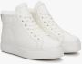 Estro Dames Witte High-Top Winter Sneakers met Isolatie Er00112251 White Dames - Thumbnail 2