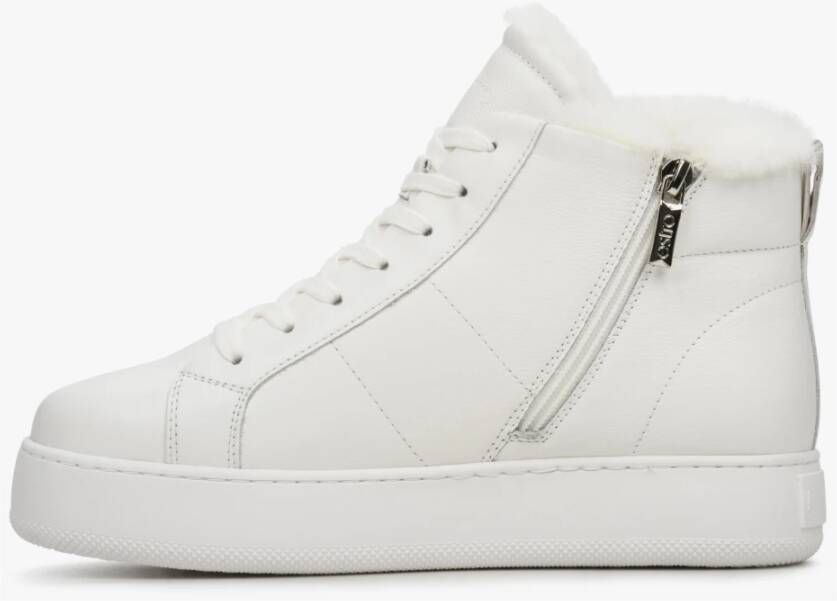 Estro Dames Witte High-Top Winter Sneakers met Isolatie Er00112251 White Dames