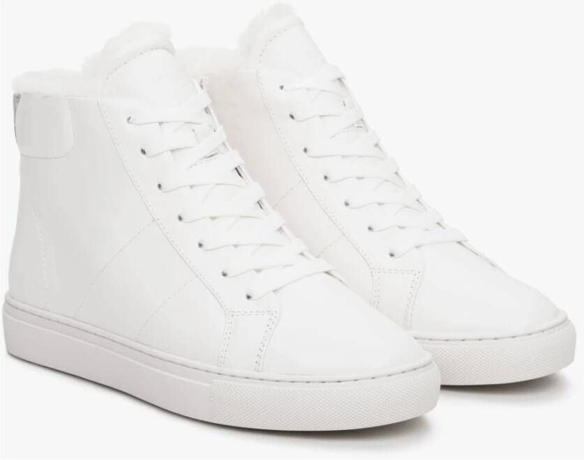 Estro Witte Hoge Sneakers voor Dames voor de Winter Er00112258 White Dames