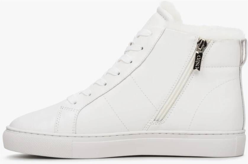 Estro Witte Hoge Sneakers voor Dames voor de Winter Er00112258 White Dames