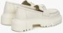 Estro Dames Wit Leren Chunky Platform Loafers Er00110028 White Dames - Thumbnail 5