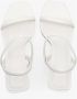 Estro Dames Witte Sandalen met Hak gemaakt van Echt Leer Er00112454 White Dames - Thumbnail 4