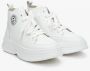 Estro Dames Witte Leren High-Top Sneakers Er00113461 White Dames - Thumbnail 2