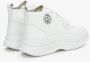 Estro Dames Witte Leren High-Top Sneakers Er00113461 White Dames - Thumbnail 5