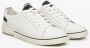 Estro Heren Zwart & Wit Leren Lage Sneakers ES8 Er00112549 White Heren - Thumbnail 2