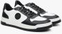 Estro Zwart & Wit Leren Heren Lage Sneakers Er00112970 Black Heren - Thumbnail 4