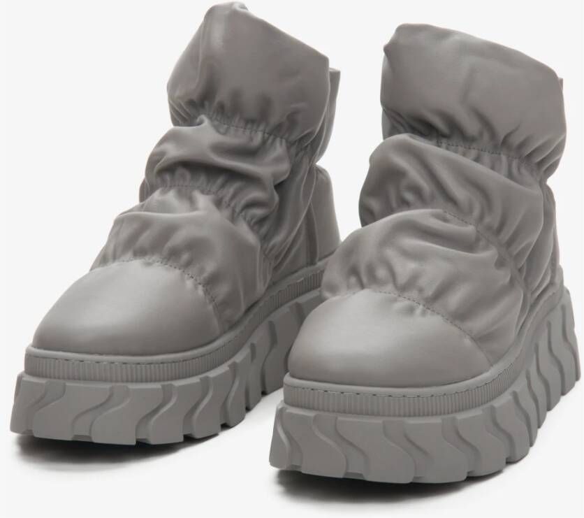 Estro Dames Bont Gevoerde Snowboots in Grijs Er00114220 Gray Dames