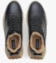 Estro Dames Zwarte & Beige Sneakers gemaakt van Echt Leer met Bont voor de Winter Er00114134 Black Dames - Thumbnail 4