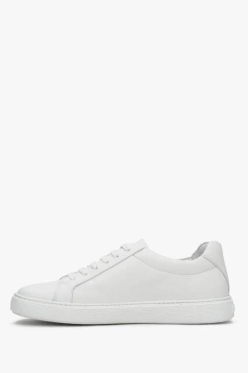 Estro Dames Witte Lage Sneakers gemaakt van Echt Leer Er00111149 White Dames