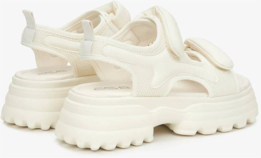 Estro Dames Witte Sportieve Sandalen met Dikke Zool ES8 Er00115497 White Dames