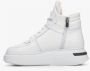 Estro Dames Witte Suède Hoge Winter Sneakers ES8 Er00112332 White Dames - Thumbnail 4