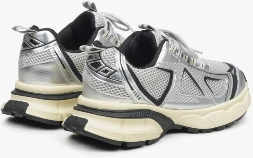 Estro Dames Zilveren & Zwarte Sneakers met een Flexibele Platform ES 8 Er00114598 Gray Dames