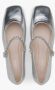 Estro Zilveren Mary Jane Dames Ballet Flats met Decoratieve Band Gray Dames - Thumbnail 5