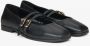 Estro Dames Zwarte Balletflats met een Gesp gemaakt van Premium Italiaans Echt Leer Er00115555 Black Dames - Thumbnail 2