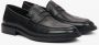 Estro Zwarte heren penny loafers gemaakt van echt leer Black Heren - Thumbnail 2