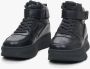 Estro Dames Zwarte High-Top Sneakers gemaakt van Echt Leer ES8 Er00113876 Black Dames - Thumbnail 5