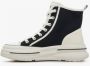 Estro Dames Zwarte High-Top Sneakers gemaakt van Zacht Textiel ES 8 Er00114603 Black Dames - Thumbnail 2