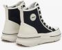 Estro Dames Zwarte High-Top Sneakers gemaakt van Zacht Textiel ES 8 Er00114603 Black Dames - Thumbnail 4