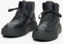 Estro Zwarte hoge sneakers voor vrouwen gemaakt van premium Italiaans echt leer Black Dames - Thumbnail 3