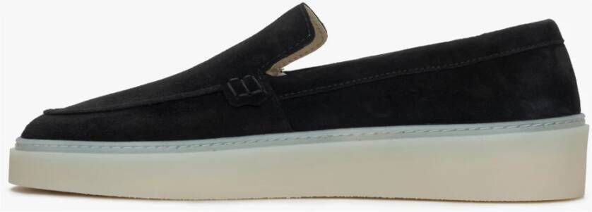 Estro Zwarte Damesloafers gemaakt van Echt Italiaans Velours Er00115715 Black Dames