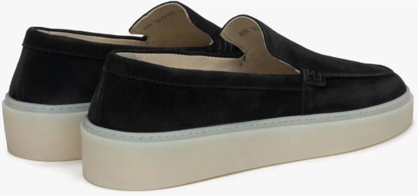 Estro Zwarte Damesloafers gemaakt van Echt Italiaans Velours Er00115715 Black Dames