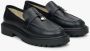 Estro Dames Zwarte Kwast Loafers gemaakt van Echt Italiaans Leer Er00114897 Black Dames - Thumbnail 3