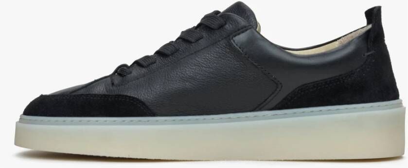 Estro Dames Zwarte Lage Sneakers gemaakt van Echt Italiaans Leer en Velours Er00114892 Black Dames