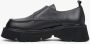 Estro Dames Zwarte Brogues met Dikke Zool gemaakt van Echt Leer Er00113812 Black Dames - Thumbnail 3