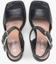 Estro Zwarte Leren Sandalen met Hak voor Dames Er00115155 Black Dames - Thumbnail 5