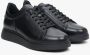 Estro Heren Zwarte Lage Top Sneakers gemaakt van Echt Leer Er00113795 Black Heren - Thumbnail 2