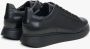 Estro Heren Zwarte Lage Top Sneakers gemaakt van Echt Leer Er00113795 Black Heren - Thumbnail 5