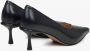 Estro Dames Zwarte Echte Leren Pumps met Puntige Neus Er00115104 Black Dames - Thumbnail 5