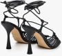 Estro Dames Zwarte Leren Sandalen met Hak Er00112419 Black Dames - Thumbnail 5